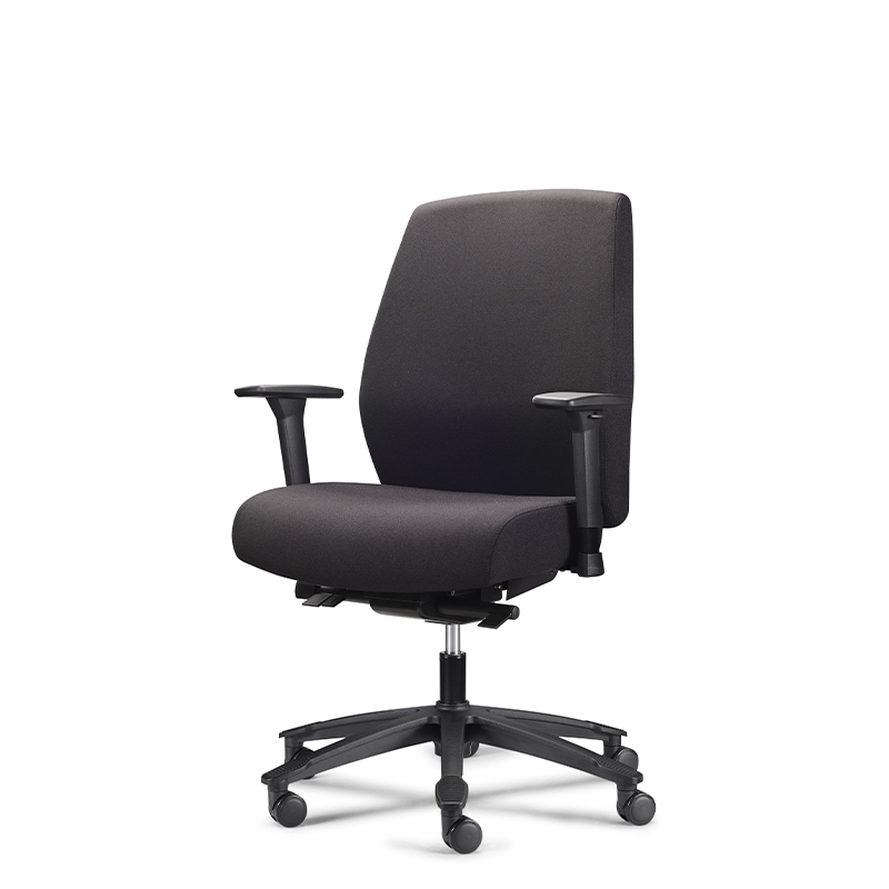 Silla de oficina pesada de tela de 200 kg con soporte lumbar - ola hdt1 