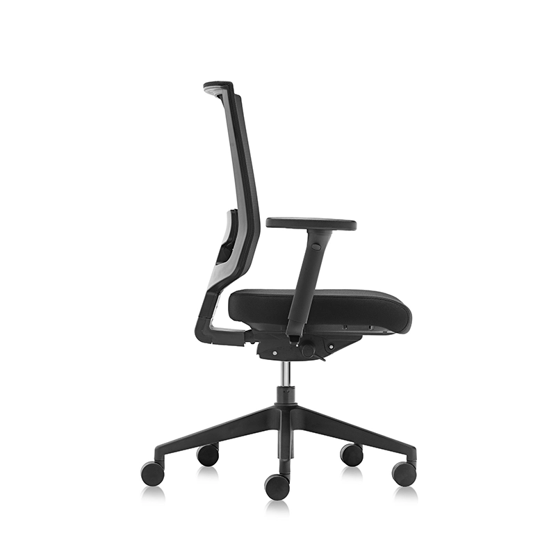 Silla de oficina negra de tela de red completa tarea informática para girar silla ergonómica - t8 maxy EU 