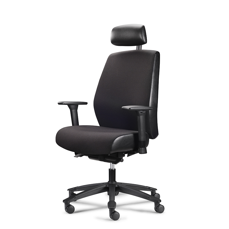 Silla de oficina doméstica de ergonomía de respaldo alto pesado - hde1 wave 