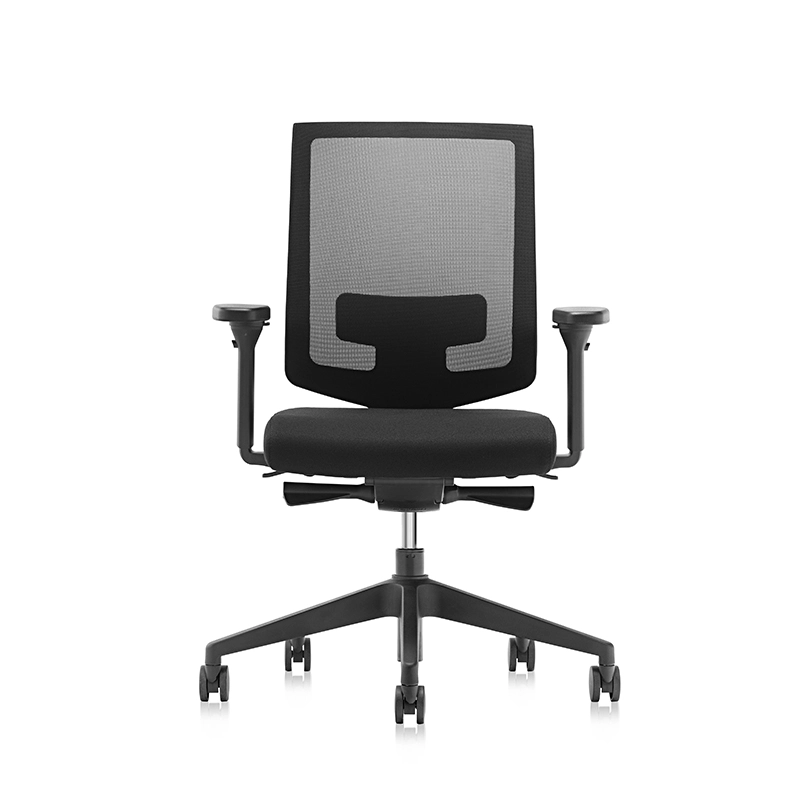 Silla de oficina negra de tela de red completa tarea informática para girar silla ergonómica - t8 maxy EU 