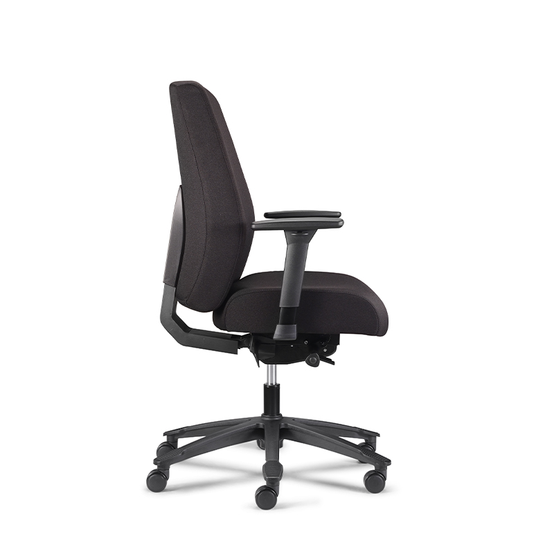 Silla de oficina pesada de tela de 200 kg con soporte lumbar - ola hdt1 