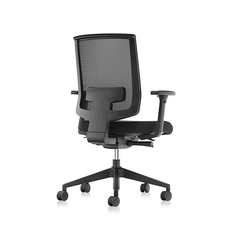 Silla de oficina negra de tela de red completa tarea informática para girar silla ergonómica - t8 maxy EU 