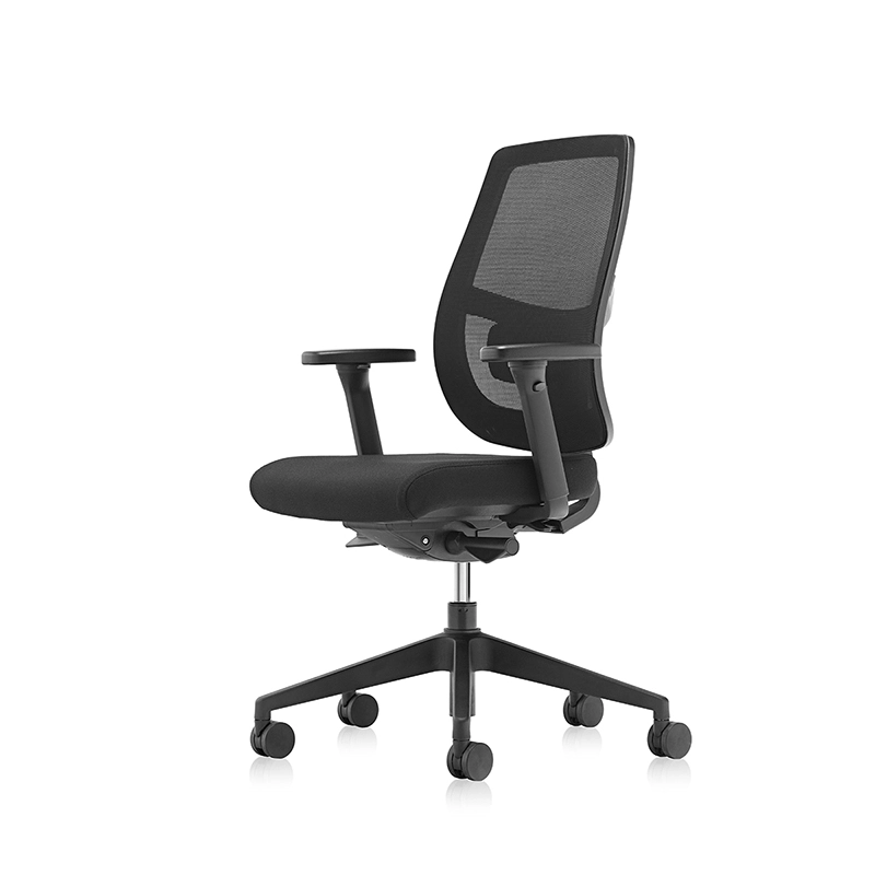 Silla de trabajo de fondo de malla ergonómica con soporte lumbar ajustable - T7 Grace EU 