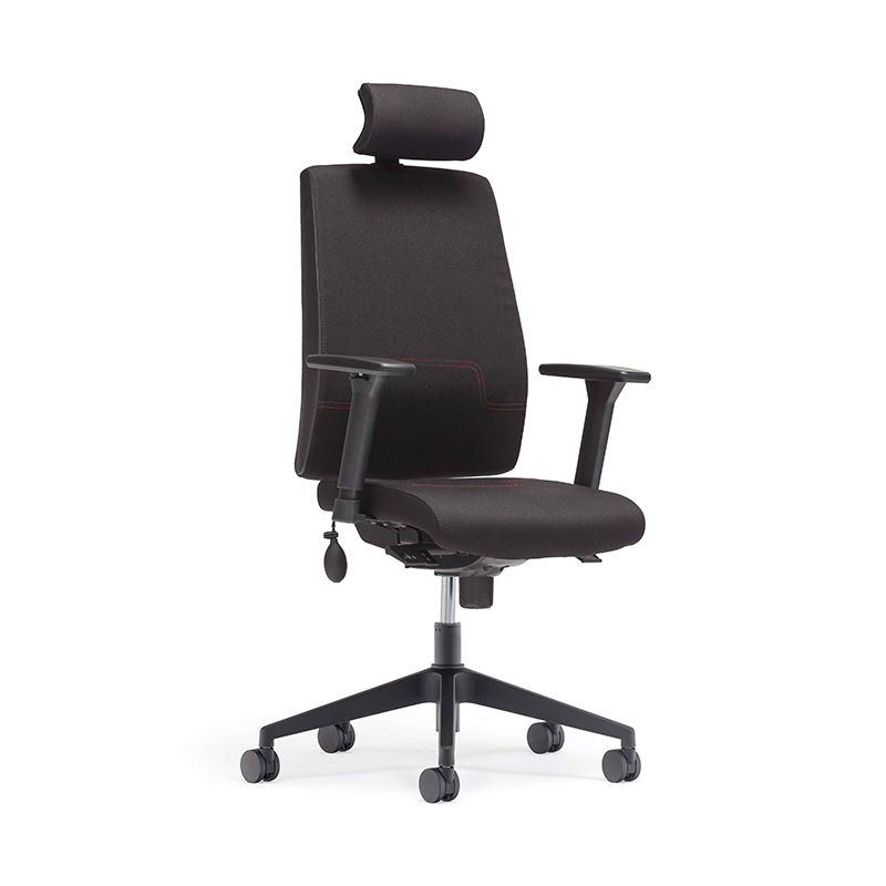 Mejor silla administrativa de reposapiés de respaldo alto con soporte lumbar ajustable - e4 gamma 