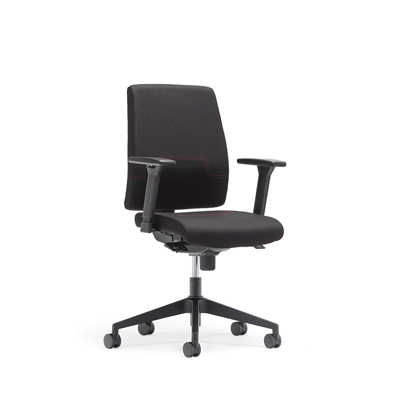 Mejor silla de oficina de ergonomía de tela con reposabrazos ajustables - t4 gamma 