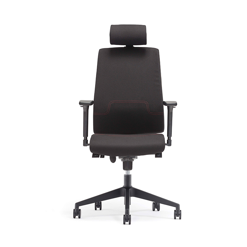 Mejor silla administrativa de reposapiés de respaldo alto con soporte lumbar ajustable - e4 gamma 