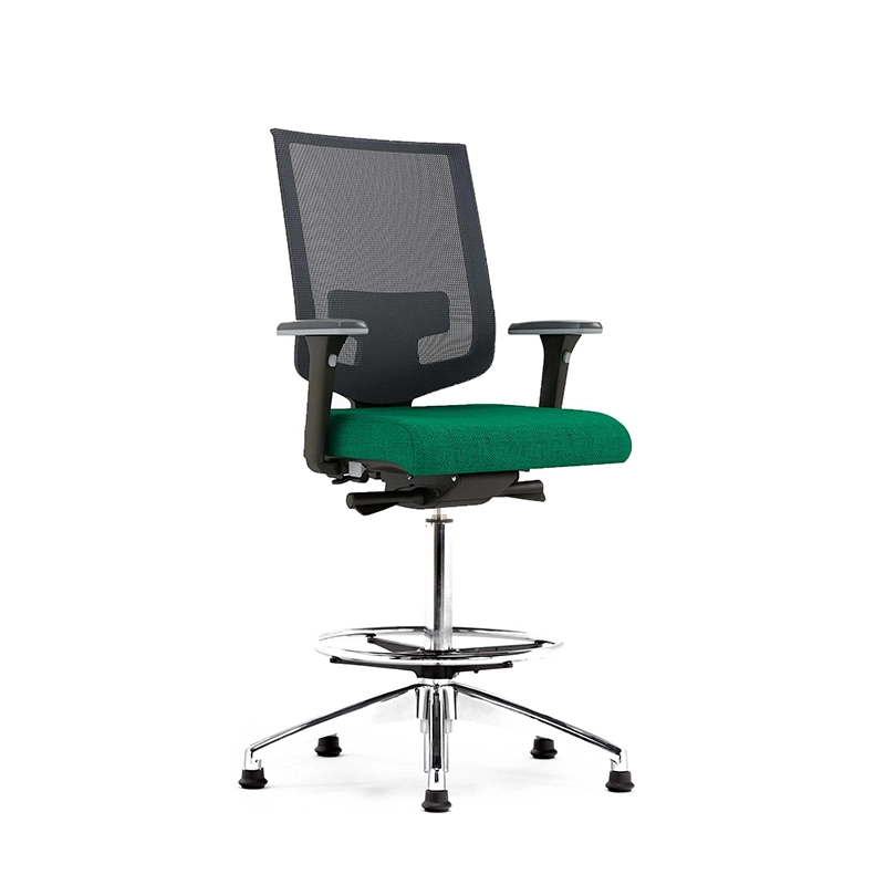 Silla de oficina negra de tela de red completa tarea informática para girar silla ergonómica - t8 maxy EU 