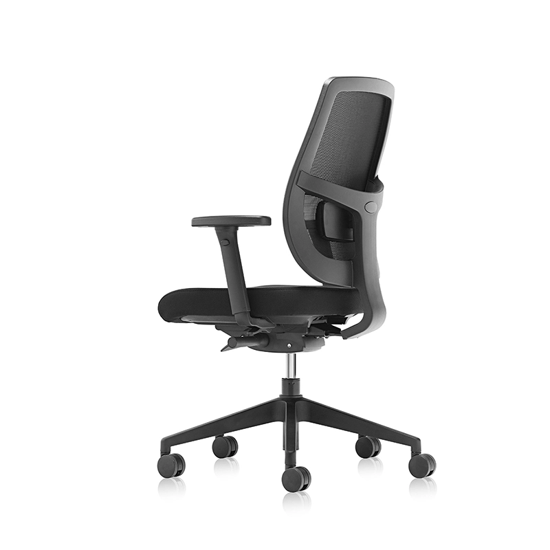 Silla de trabajo de fondo de malla ergonómica con soporte lumbar ajustable - T7 Grace EU 