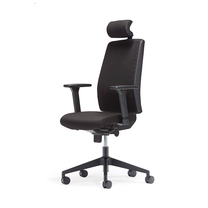 Mejor silla administrativa de reposapiés de respaldo alto con soporte lumbar ajustable - e4 gamma 