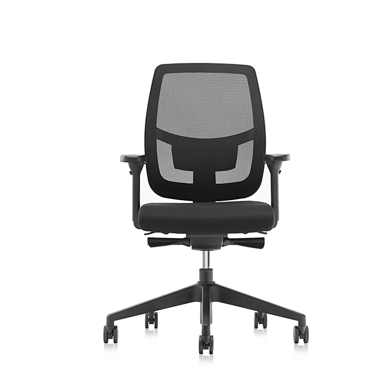 Silla de trabajo de fondo de malla ergonómica con soporte lumbar ajustable - T7 Grace EU 